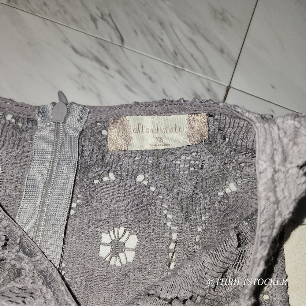 Altar’d State Halo Lace Sleeveless Fit & Flare Mini Dress - Picture 7 of 8